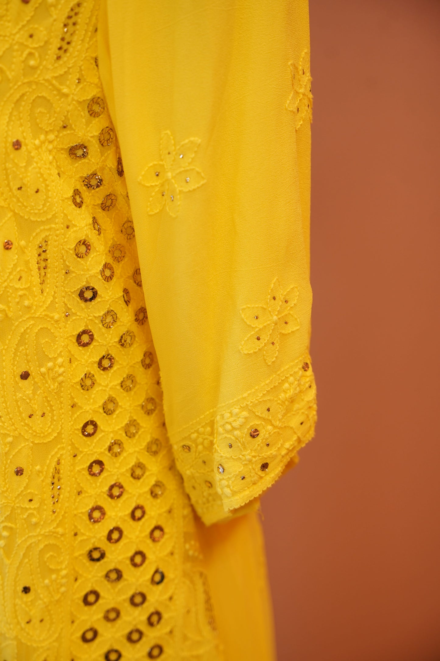 Sunlit Zari Chikankari Set