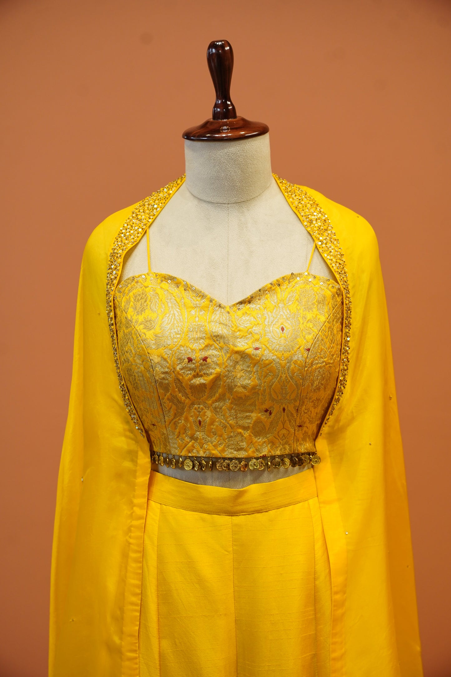 Mustard Sharara set