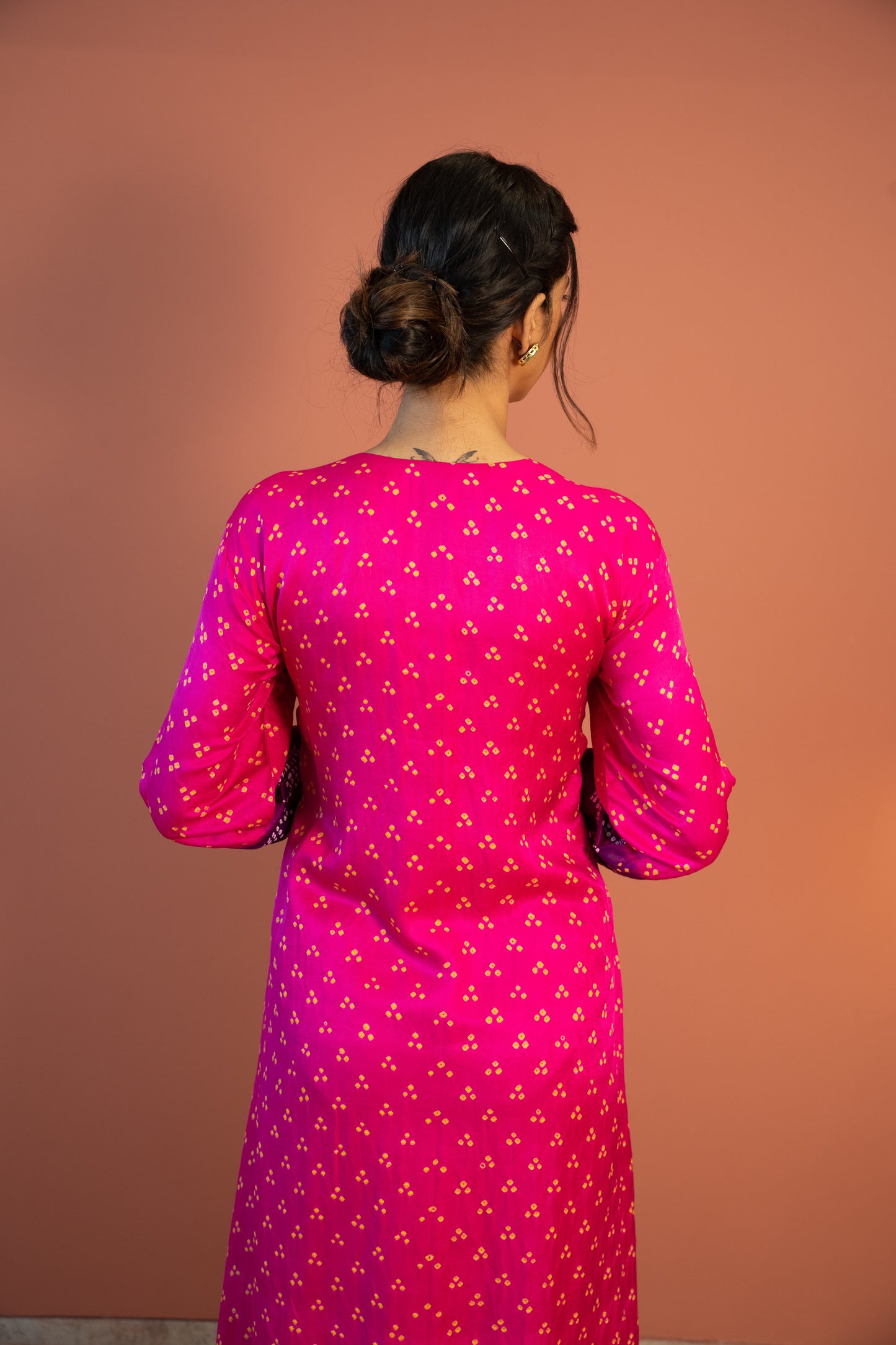 Rani Bandhej Dress