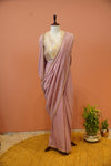 Blush Pink Pure Munga Silk Saree