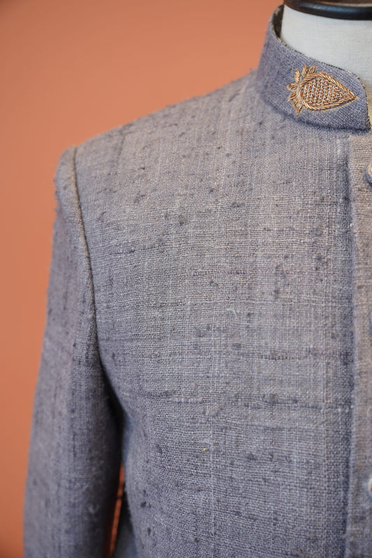 Steel Grey Royale Jodhpuri Set