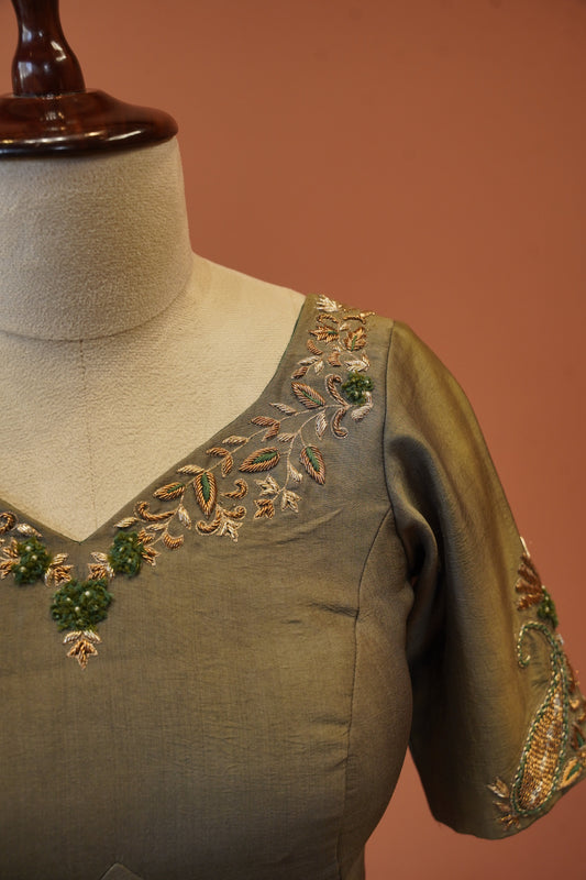 Olive Zardosi Blouse