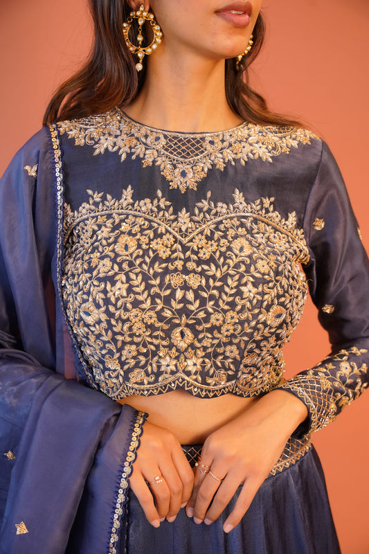 Midnight Noor Lehenga