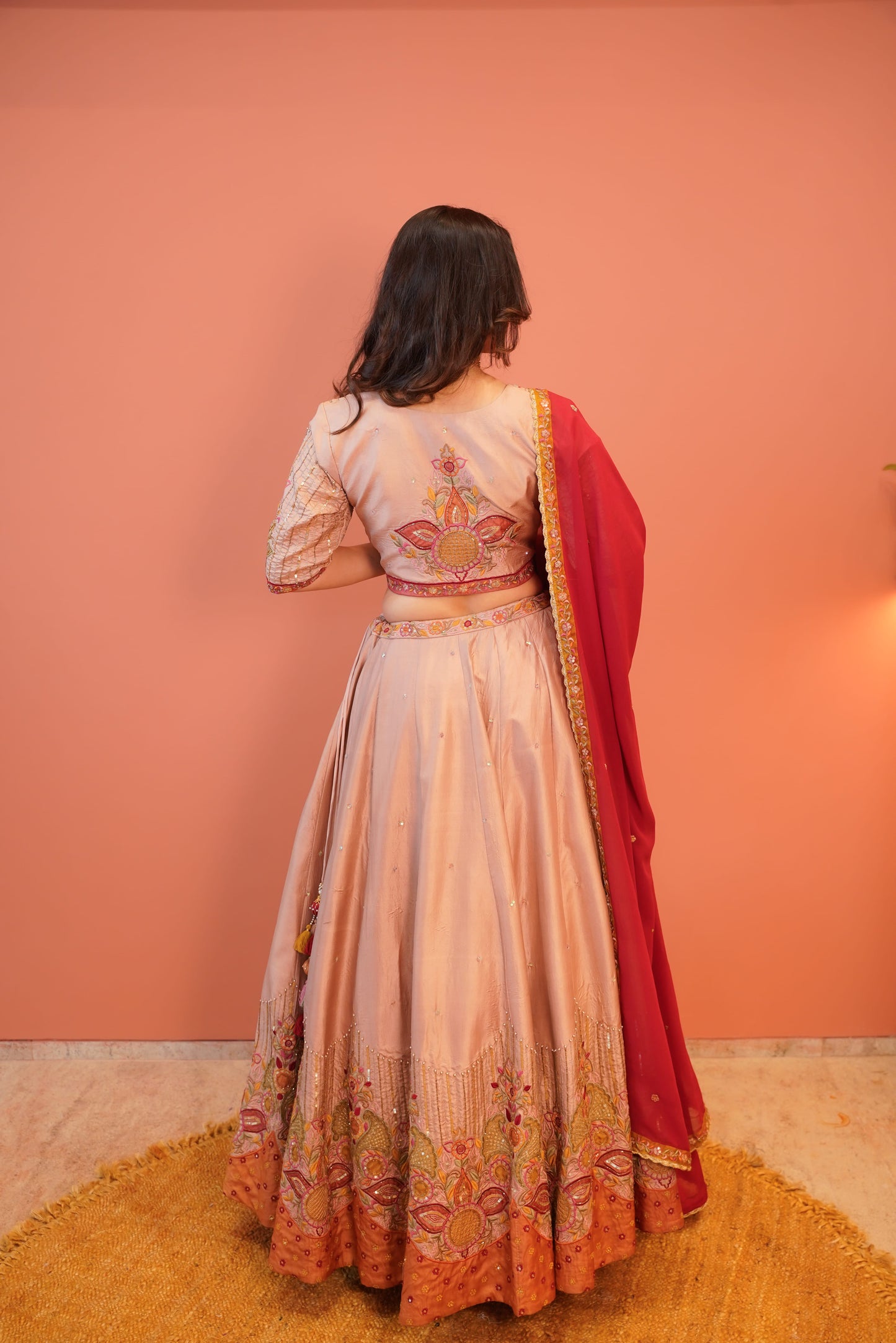 Surkh Saaz Lehenga