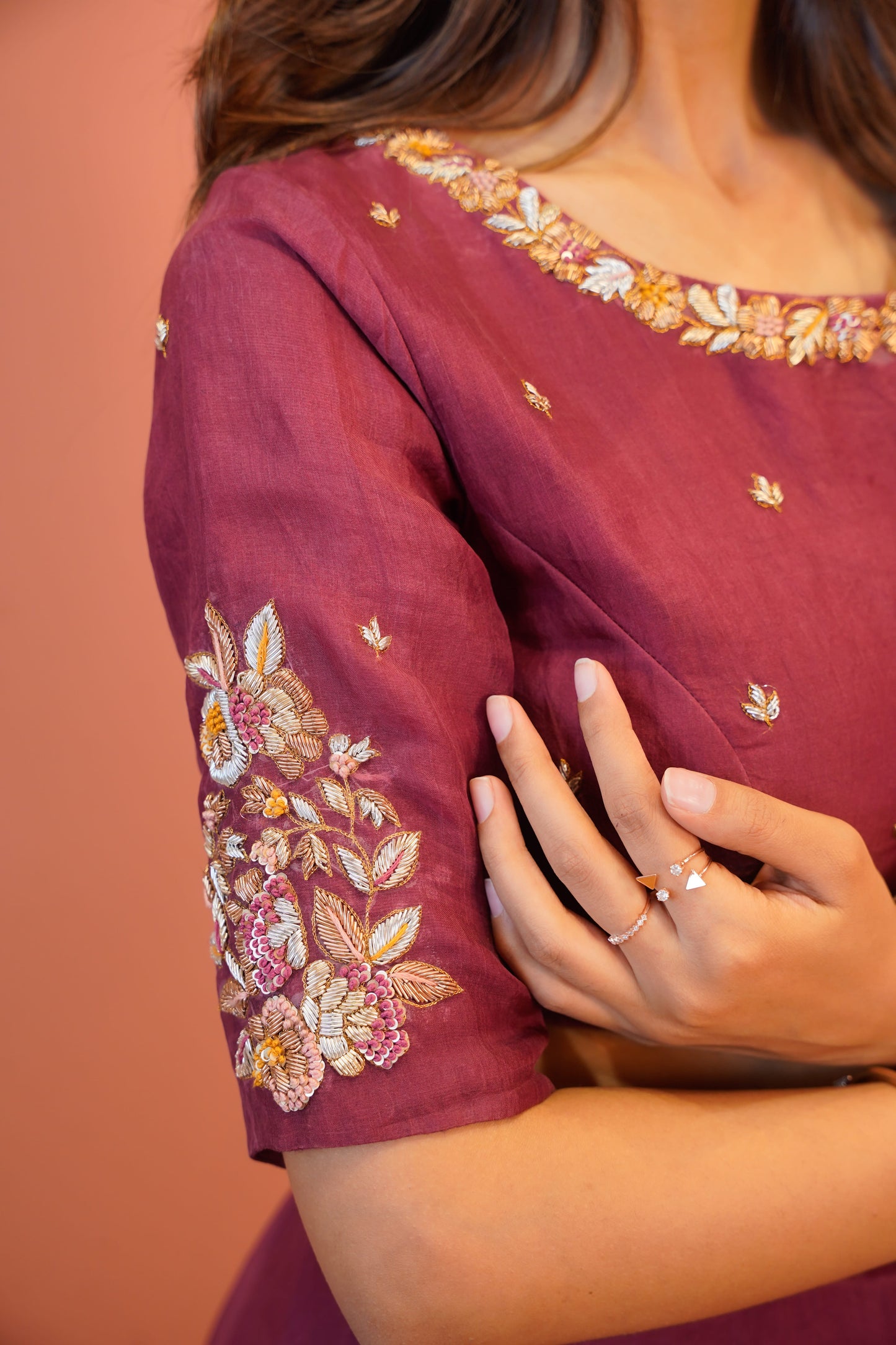 Wine Vanya Lehenga