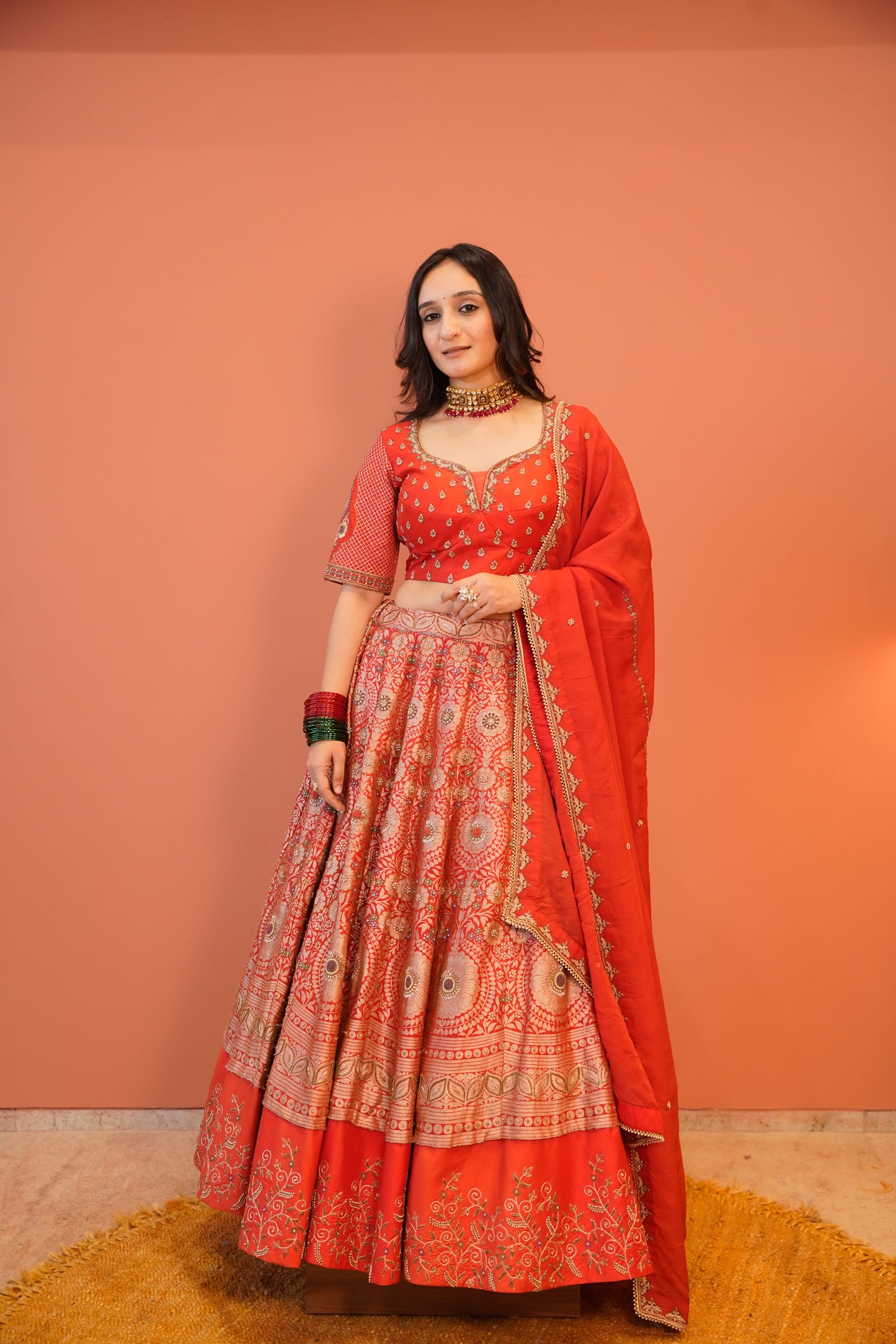 Laal mehfil Lehenga