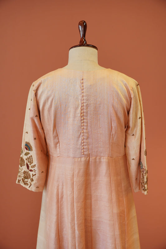 Peach Gulbahar anarkali