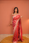 Laal Zari Banarasi Saree