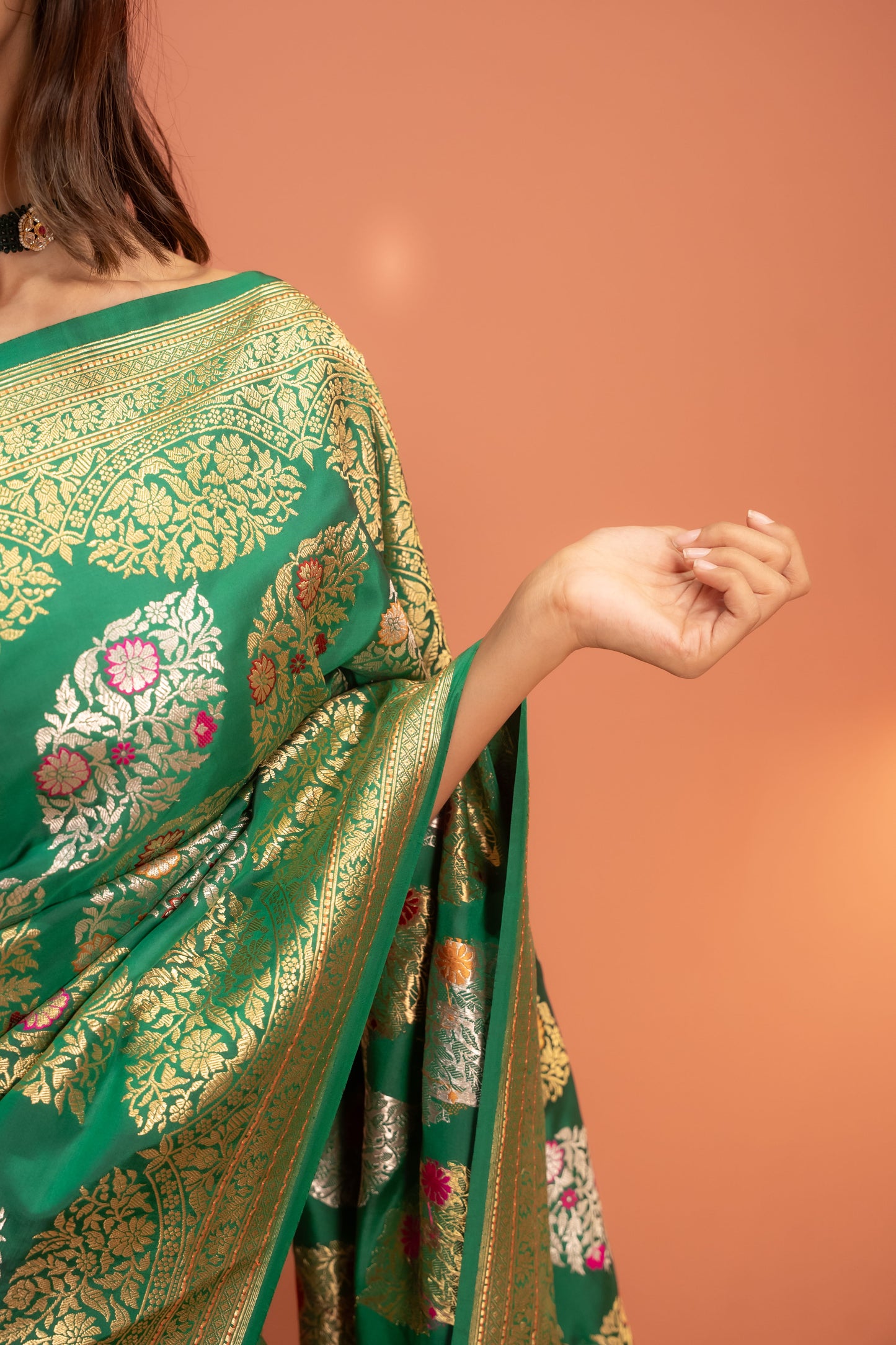 Hara Sona Banarasi Saree