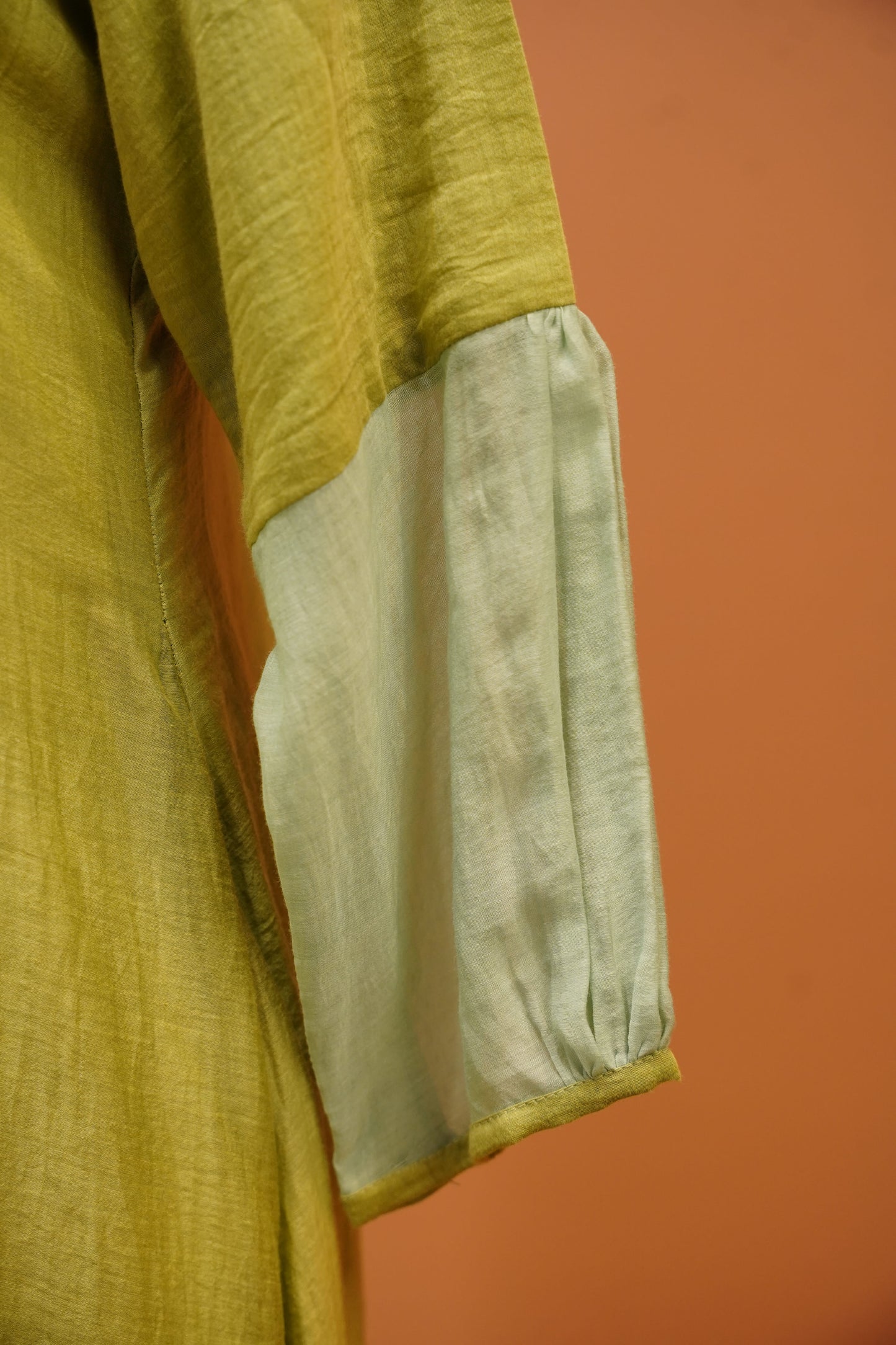 Lush Green Floral Embroidered A-Line Kurta