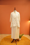 Ivory Dot Jamdani Co-ord Set