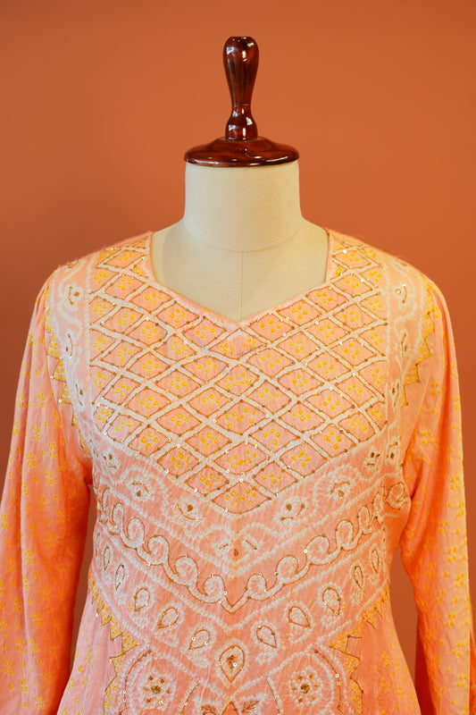 Peach Aura Abha Set