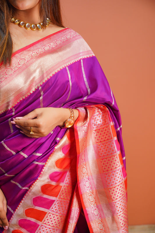 Rajvani Rangkat Banarasi Saree