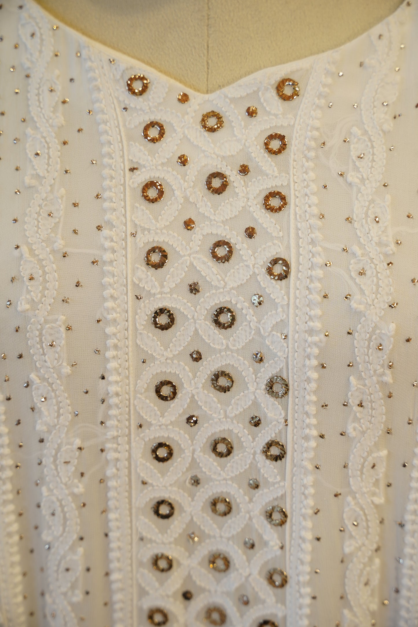 Ivory Grace Chikankari Anarkali