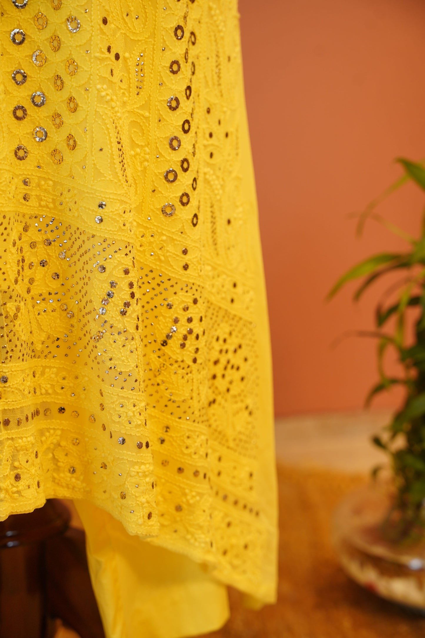 Sunlit Zari Chikankari Set