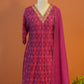 Pink patola Suit Set