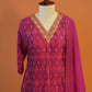 Pink patola Suit Set