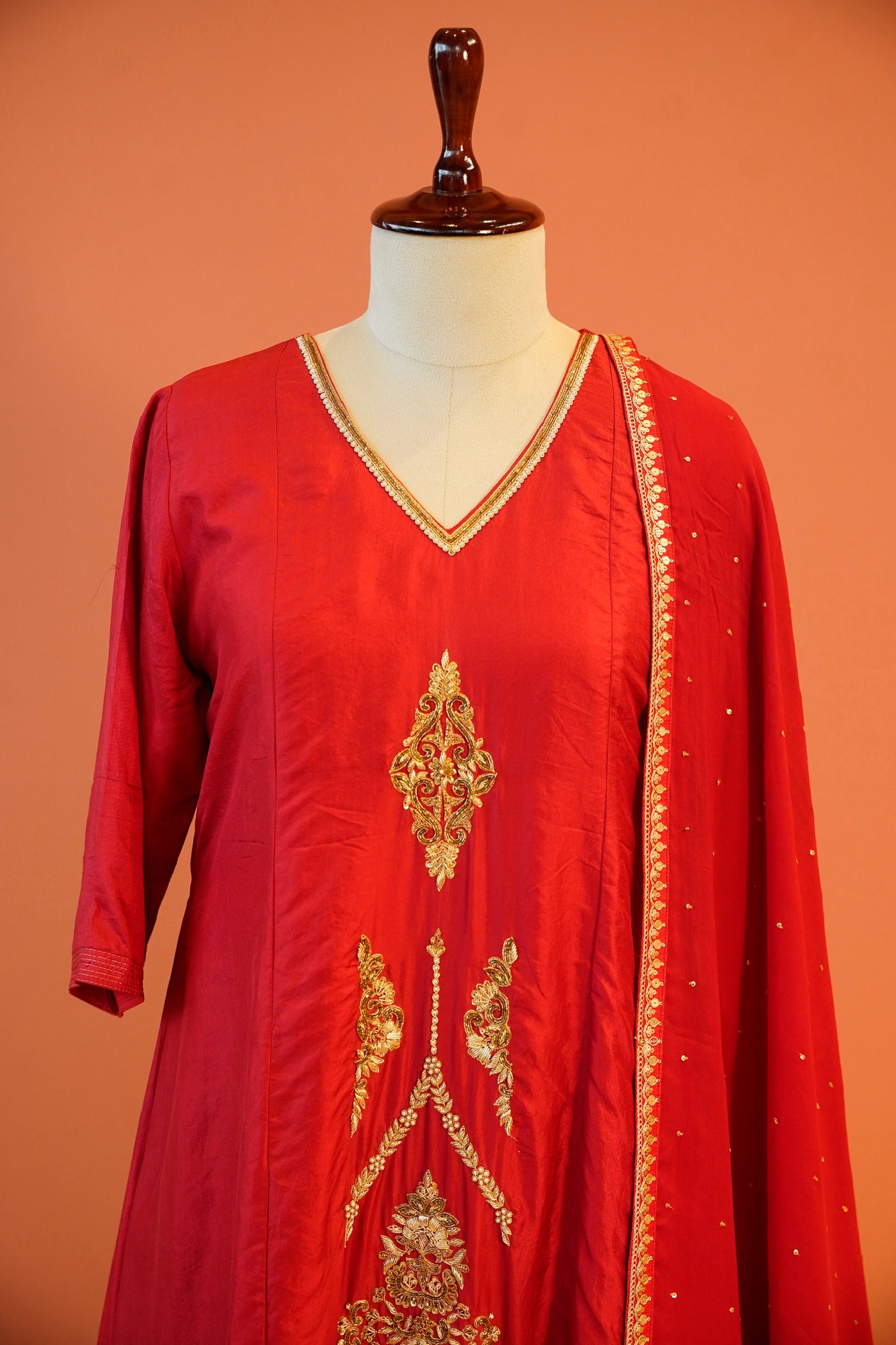 Ruby Noor Embroidered Suit Set