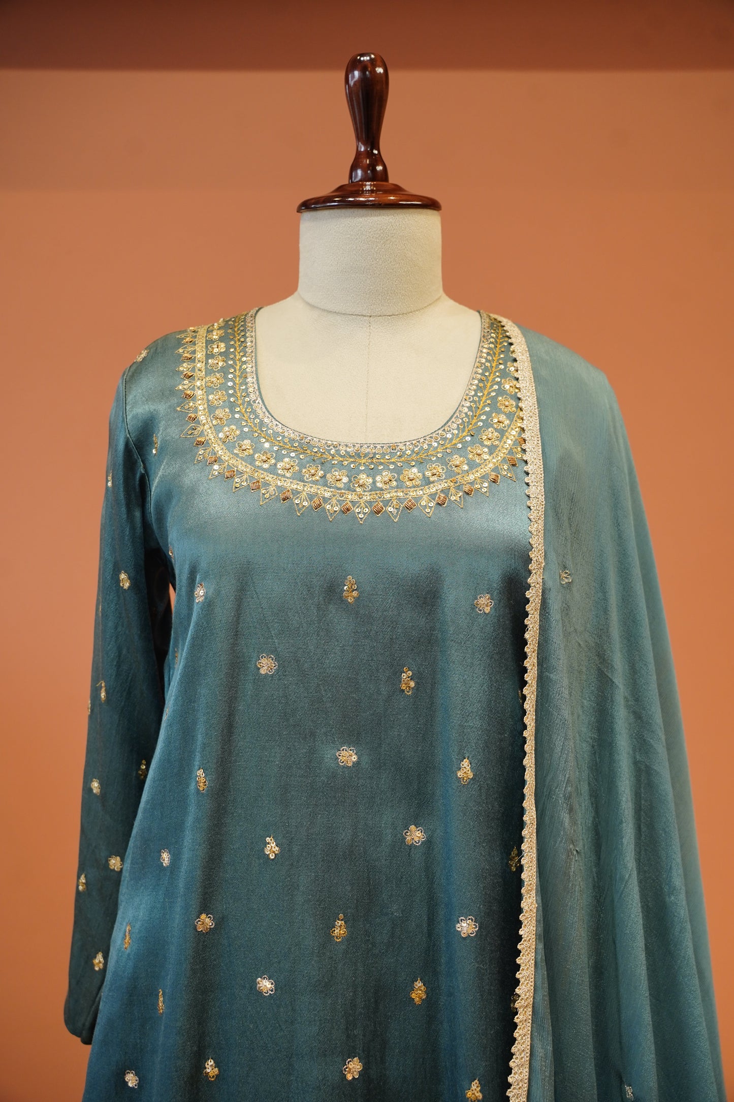 Firoza Mist Sharara set