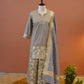 Chaandni Grey Banarasi Sharara set