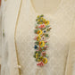 Ivory Chanderi Dress with Jacket