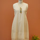 Ivory Chanderi Dress with Jacket