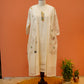 Ivory Chanderi Dress with Jacket