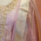 Blush zari Straight Suit