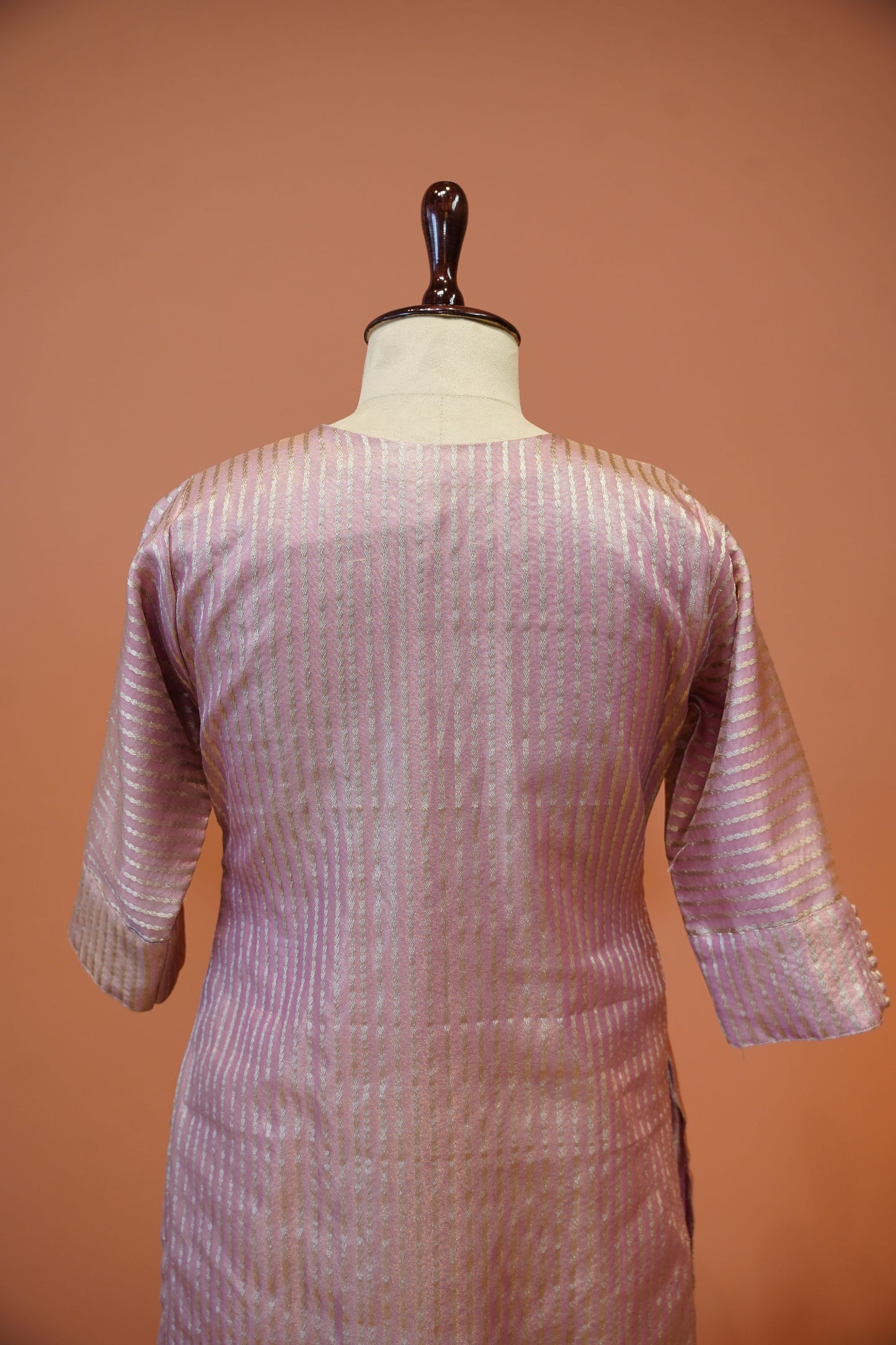 Blush zari Straight Suit