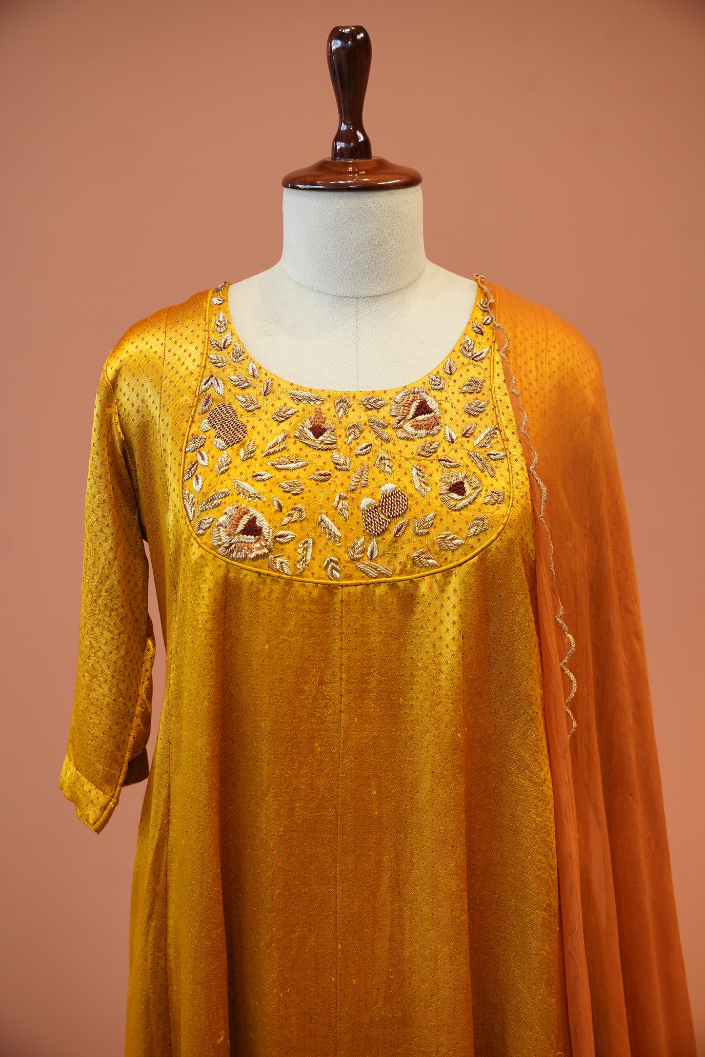 Golden Bloom Suit Set