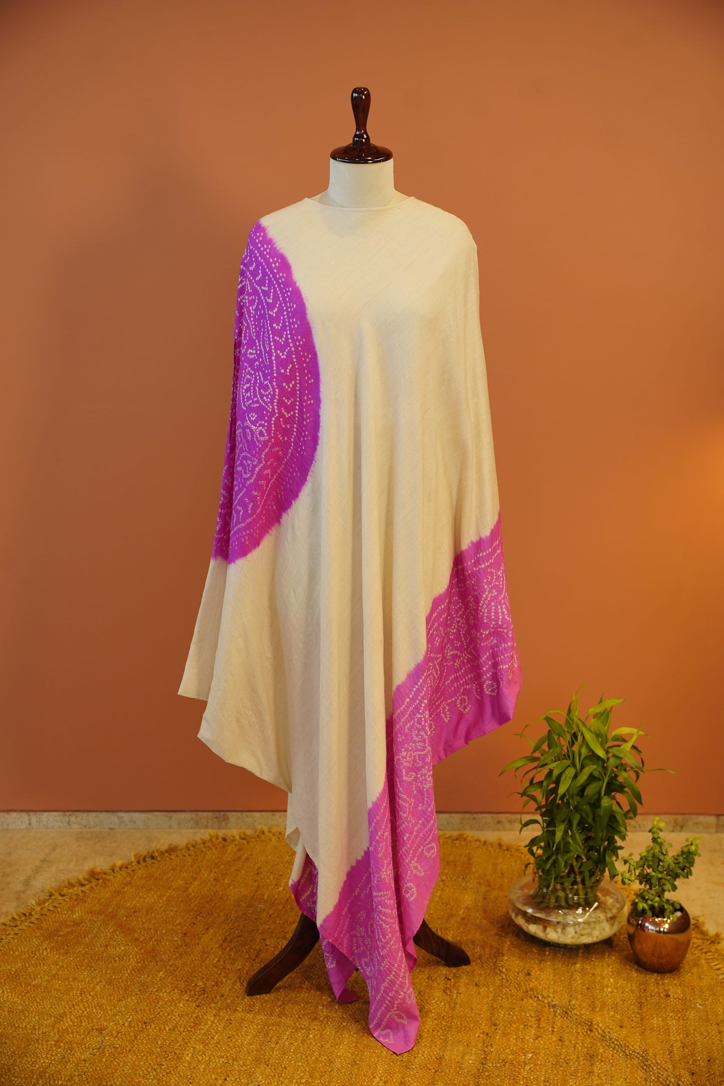 Rosy Bandhej Flow Kaftan