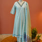 Powder Blue Aabroo Suit Set