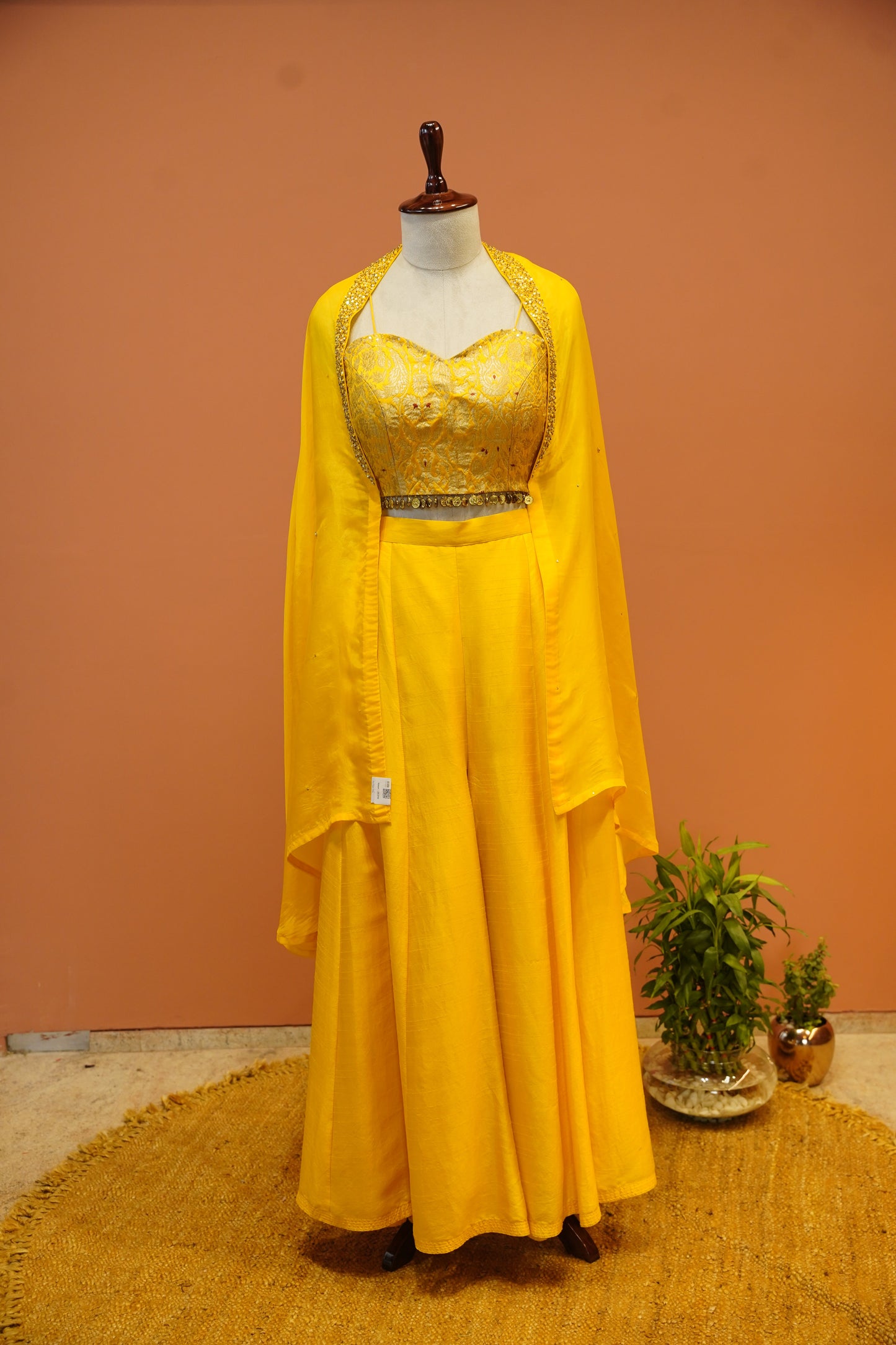 Mustard Sharara set