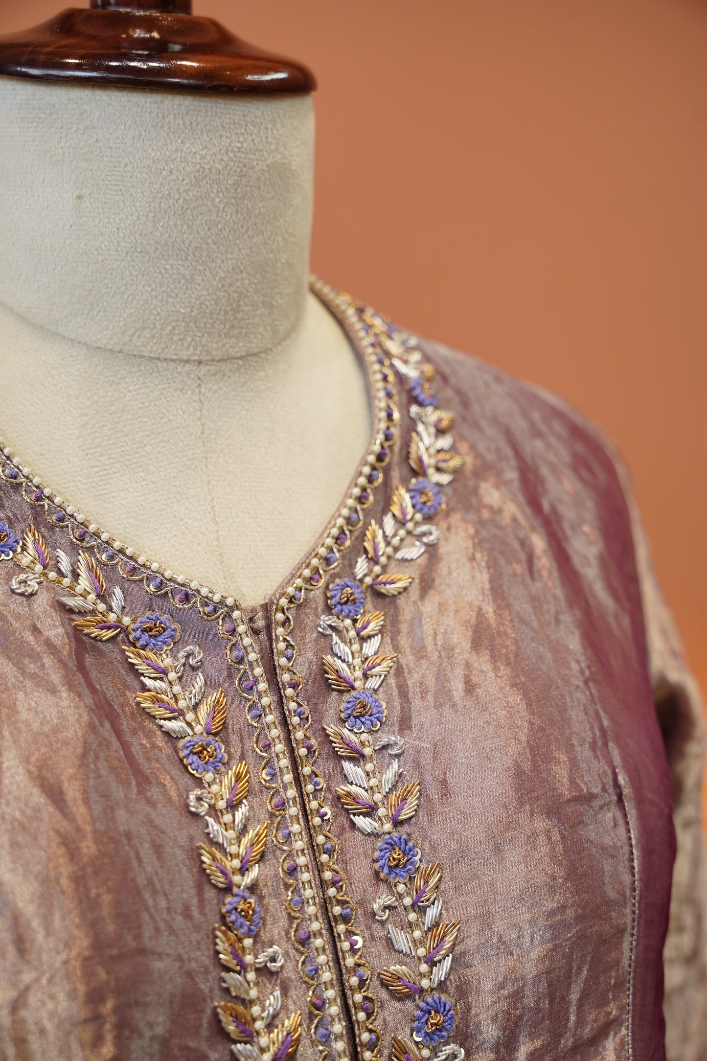Rose Dust fusion Sharara set