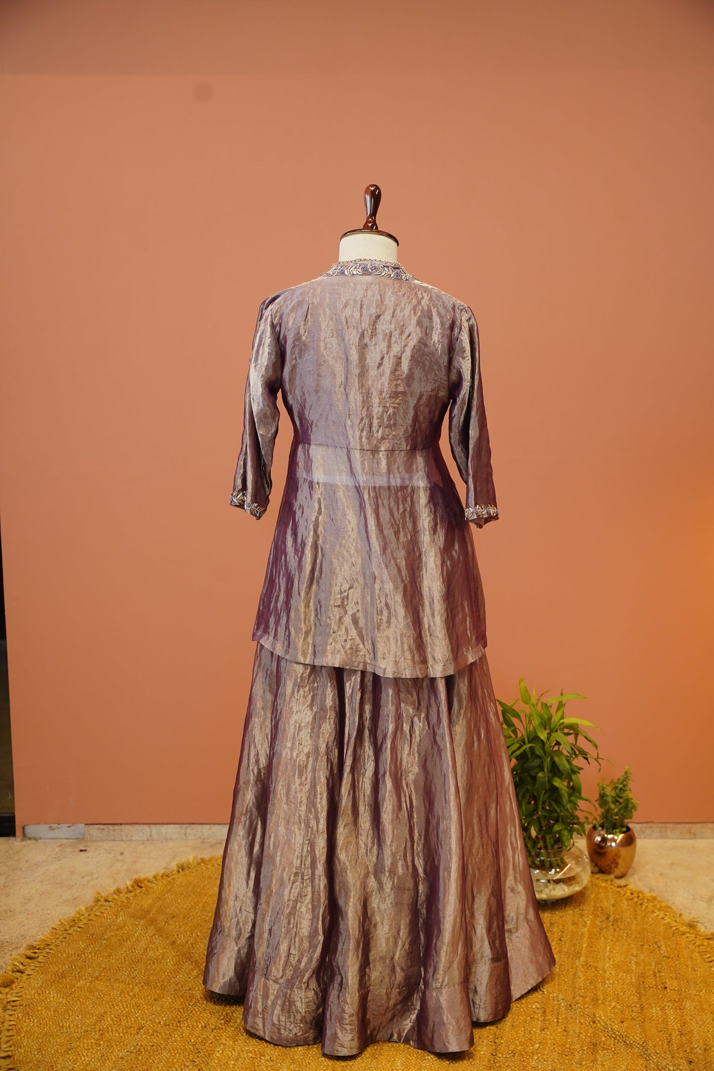 Rose Dust fusion Sharara set