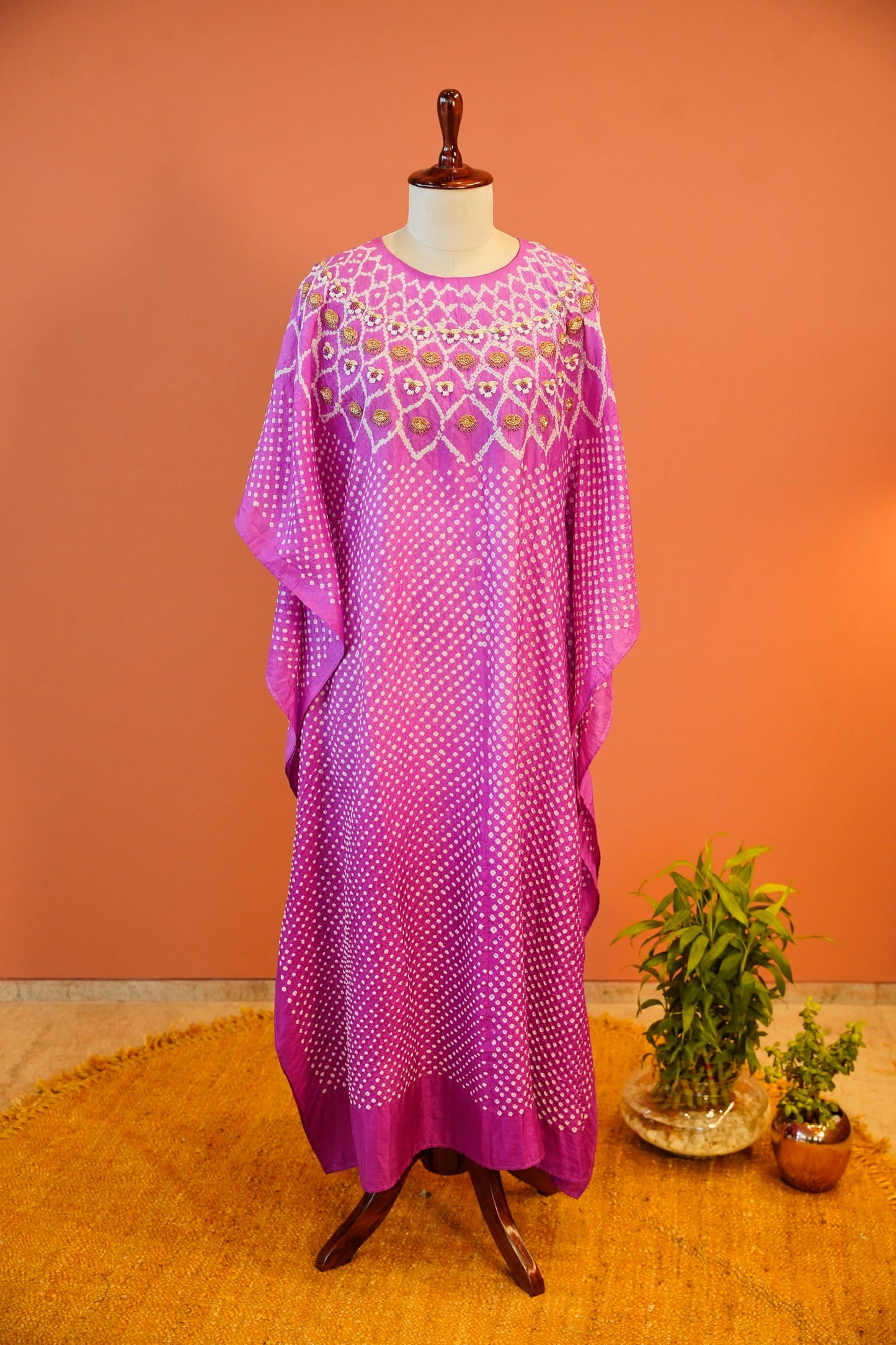 Rani Bandhani Kaftan