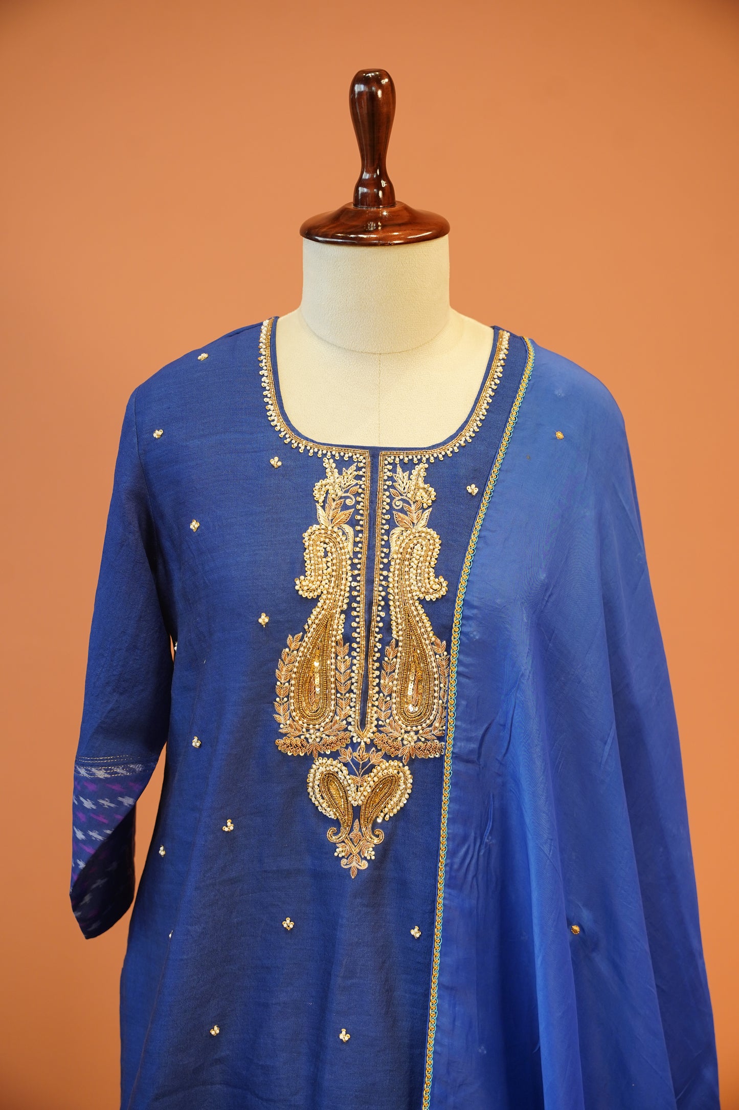 Royal blue Sharara set