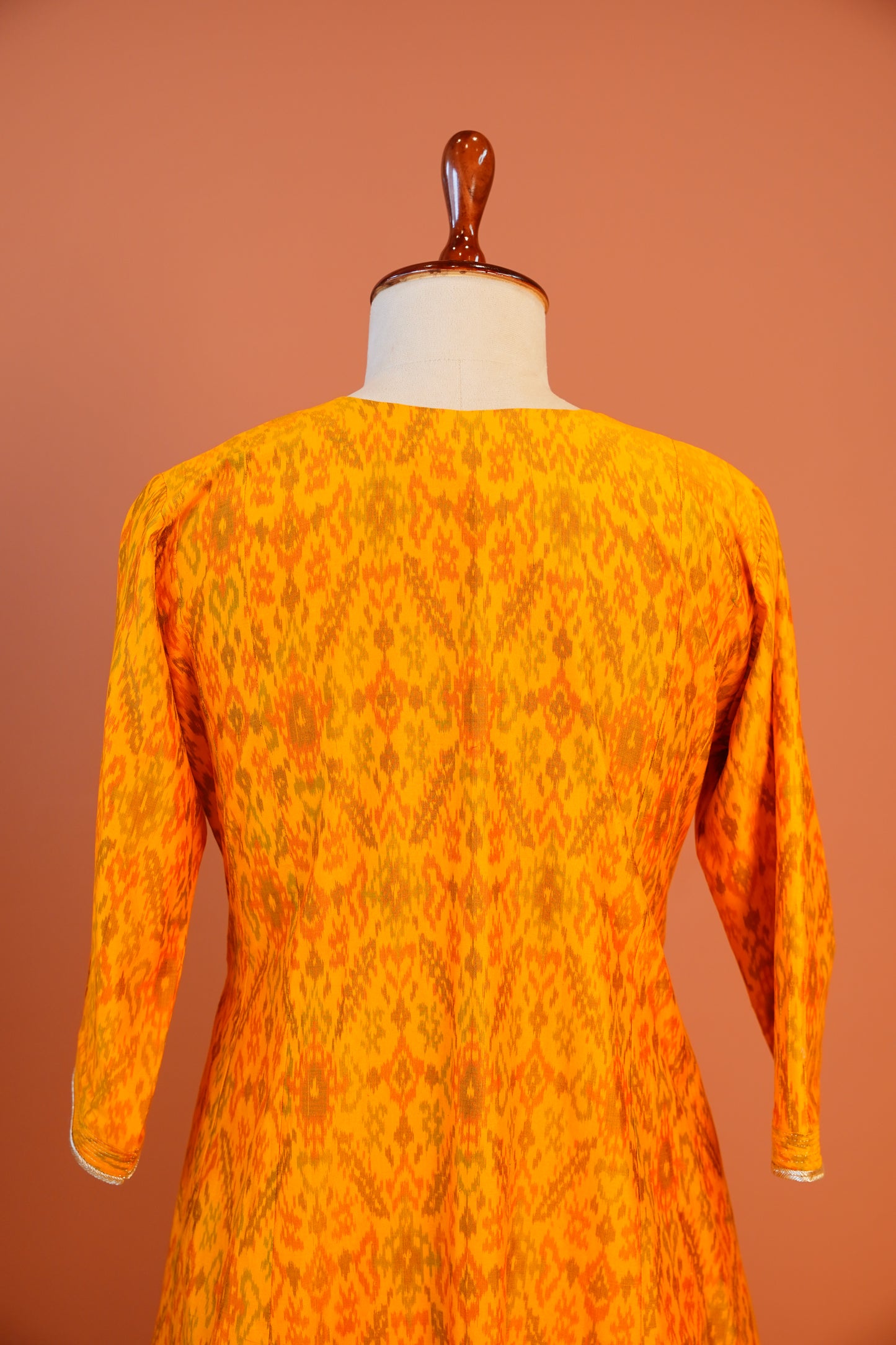 Marigold Ikat Kurta Set