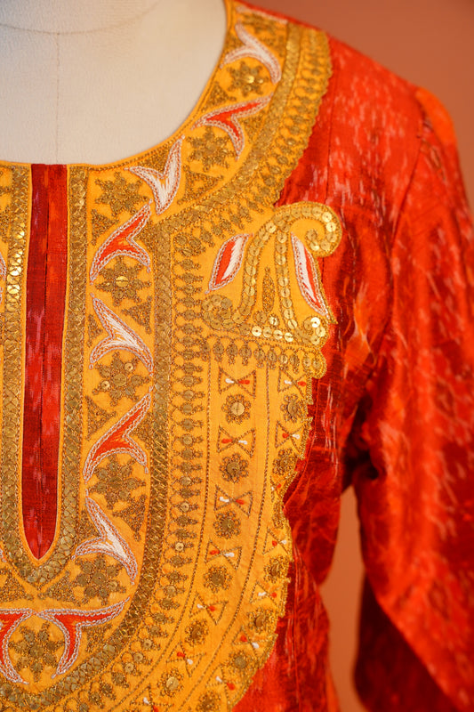 Rooh Ikat Kurta Set