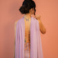 Lavender Banarasi Co-Ord Set