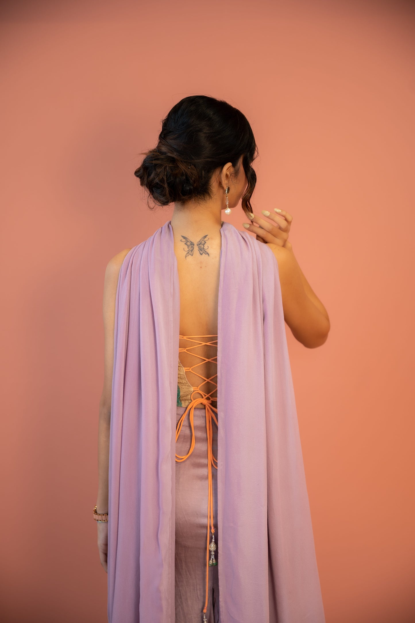 Lavender Banarasi Co-Ord Set