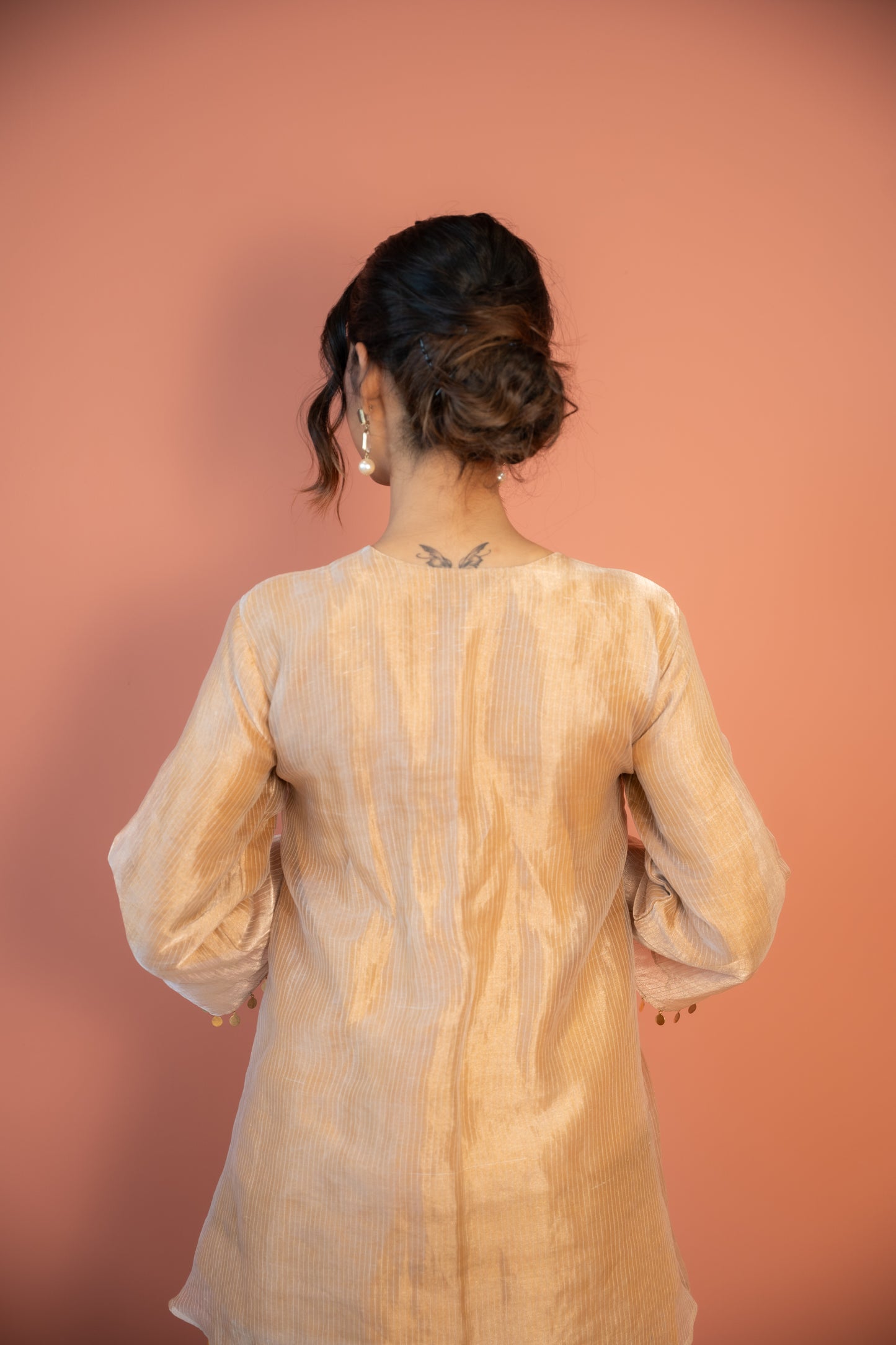 Golden Glow peplum set