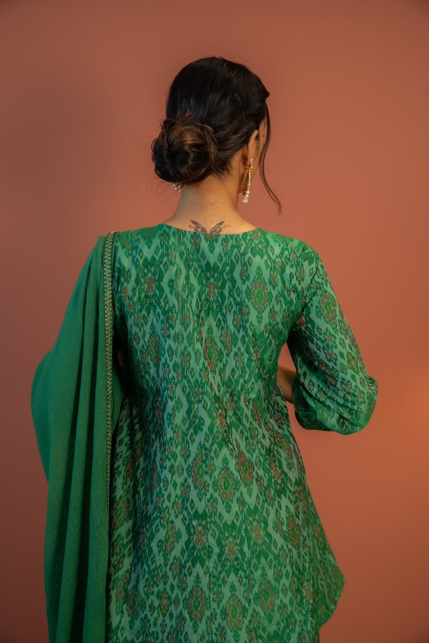 Emerald Ikat Suit Set