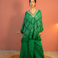Emerald Bandhej Dhoti Set