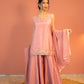 Blush Semi Tussar Sharara Set