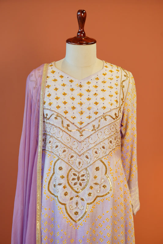 Gulabo Noor Bandhej Set