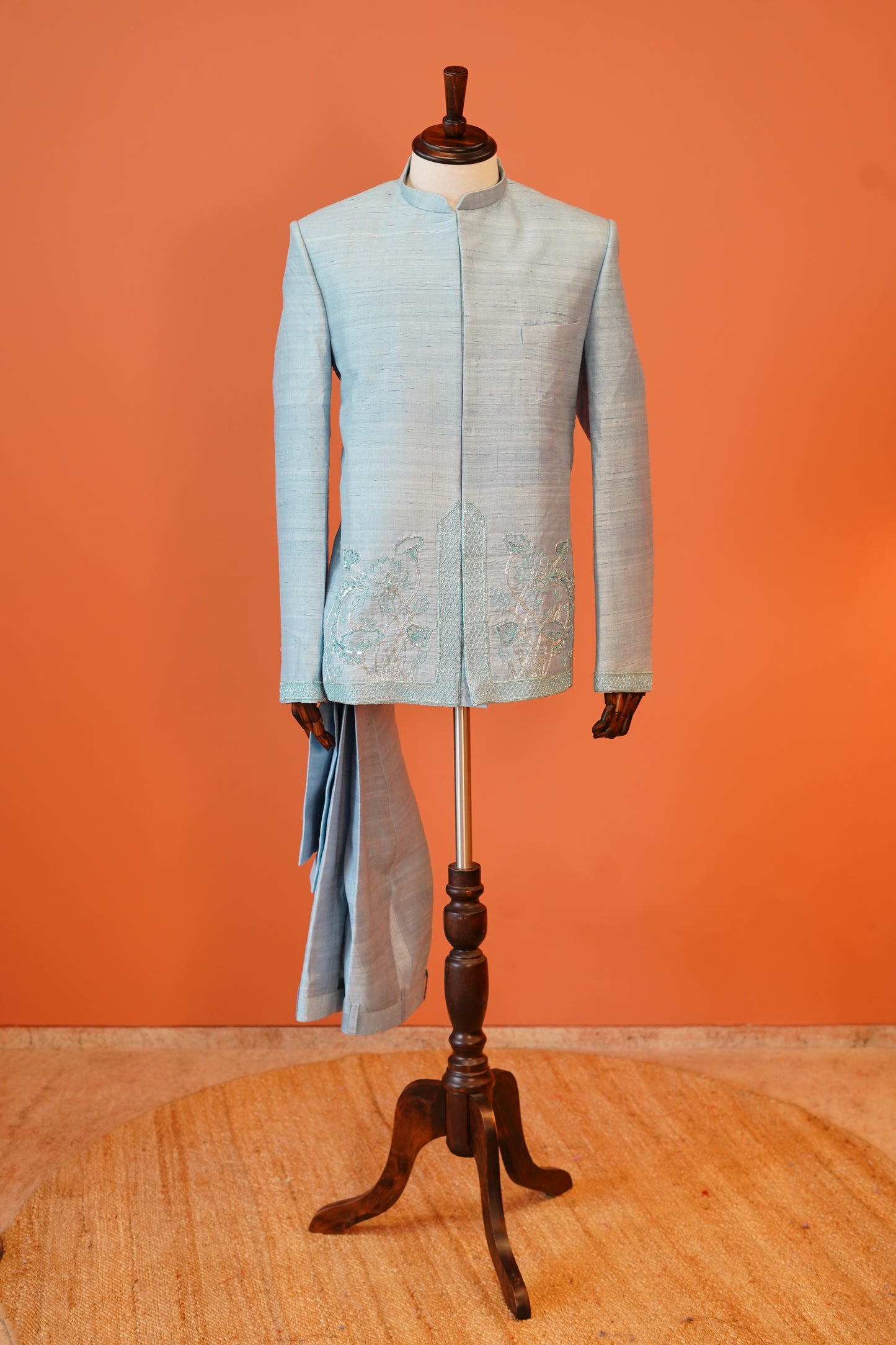 Azure Lotus Jodhpuri Set