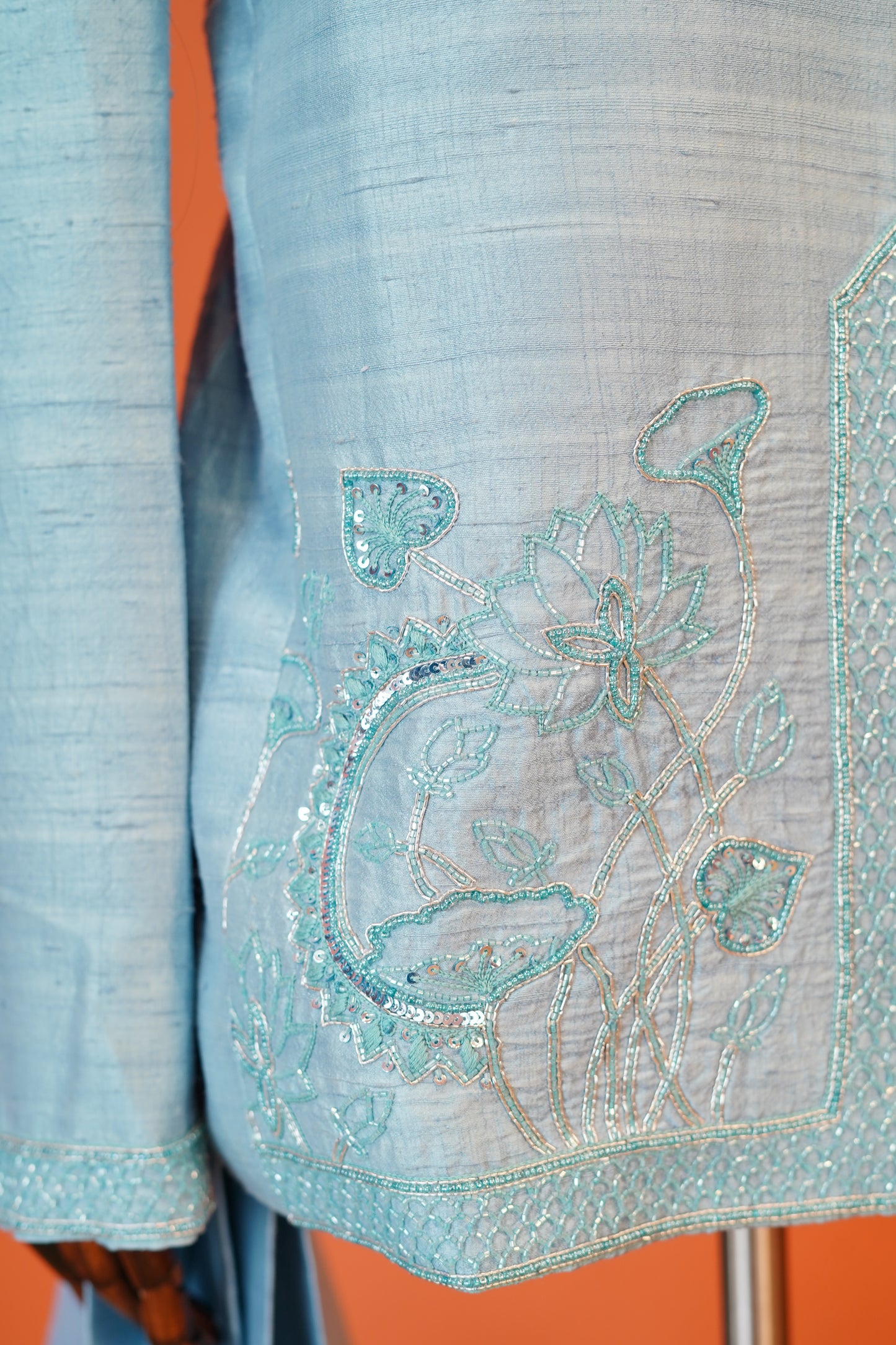 Azure Lotus Jodhpuri Set