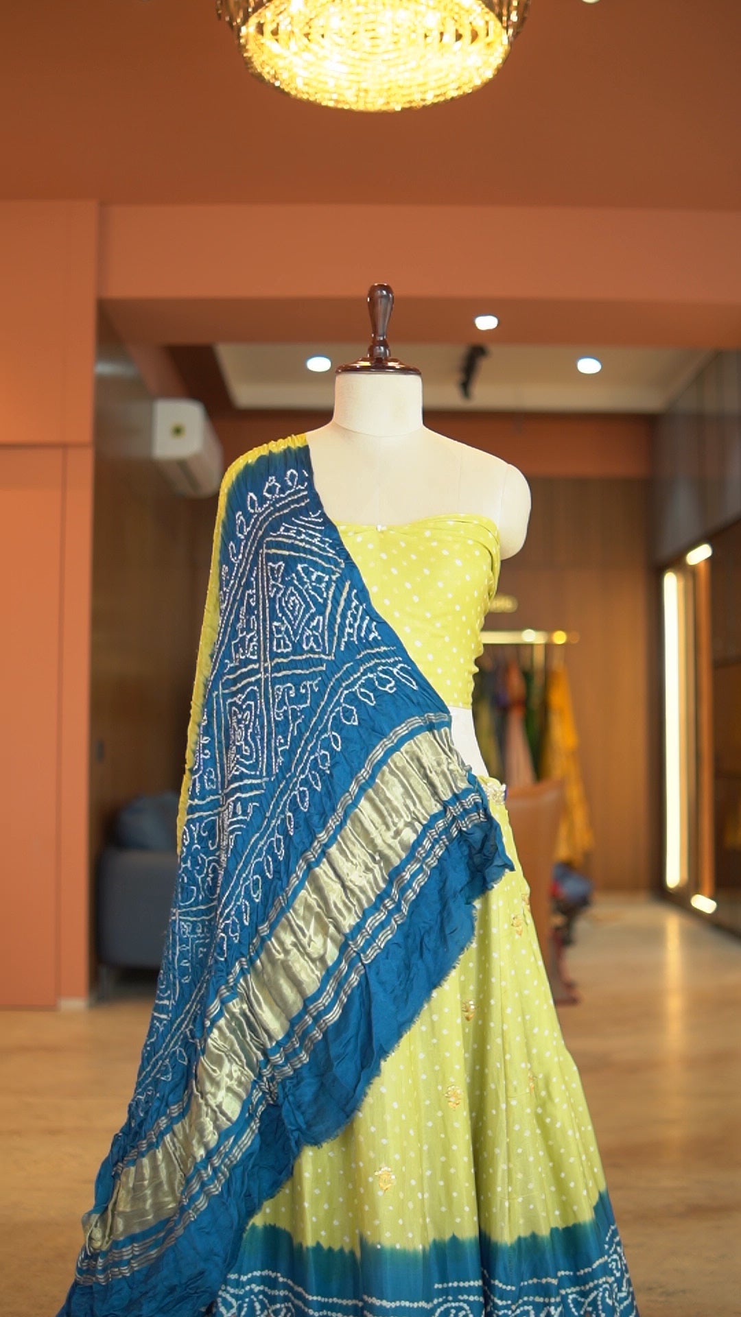 Sunlit Indigo Lehenga Set