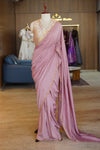 Blush Pink Pure Munga Silk Saree